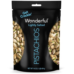 image:imageWonderful Pistachios In Shell Lightly Salted Nuts 16 Ounce Resealable Bag Protein Snacks Gluten Free Healthy Food Office SnacksLightly Salted
