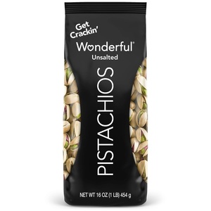 image:imageWonderful Pistachios In Shell Lightly Salted Nuts 16 Ounce Resealable Bag Protein Snacks Gluten Free Healthy Food Office SnacksNo Salt