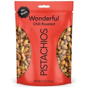 image:imageWonderful Pistachios No Shells Chili Roasted Nuts 22 Ounce Resealable Bag Protein Snacks Gluten Free Healthy Snack Vegan SnacksChili Roasted