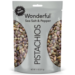 image:imageWonderful Pistachios No Shells Chili Roasted Nuts 22 Ounce Resealable Bag Protein Snacks Gluten Free Healthy Snack Vegan SnacksSea Salt  Pepper