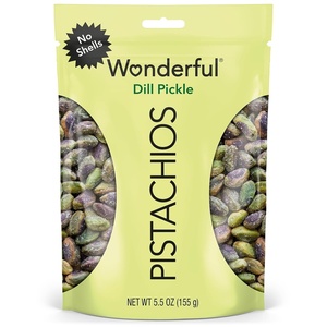 image:imageWonderful Pistachios No Shells Dill Pickle Nuts 11 Ounce Resealable Bag Protein Snacks Gluten Free Healthy SnacksDill Pickle