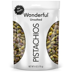 image:imageWonderful Pistachios No Shells Lightly Salted Nuts 12 Ounce Resealable Bag Protein Snacks Gluten Free Healthy SnackUnsalted