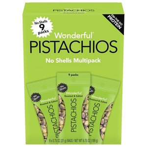 image:imageWonderful Pistachios No Shells Roasted amp Salted Nuts 075 Ounce Bag Pack of 14 Protein Snacks Vegan Snacks OntheGo Individual Snacks for AdultsRoasted  Salted